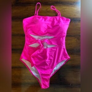 Bright Pink One Piece Swimsuit